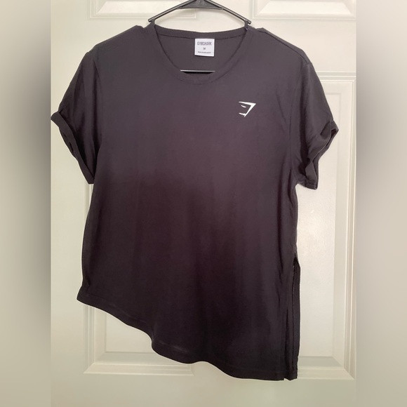 NWOT Gymshark workout side tie tee, M, Black - Picture 6 of 7